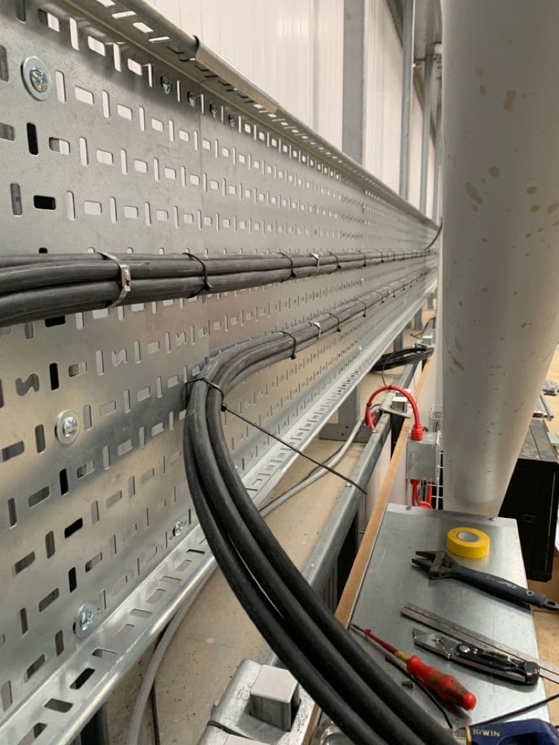 Electrical distribution boards in a retail complex